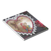 アジ結婚アンのカップルハートスイングアートプリント/ ノートパッド (アングル)