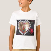 アジ結婚アンのカップルハートスイングアートプリント/ Tシャツ (正面)