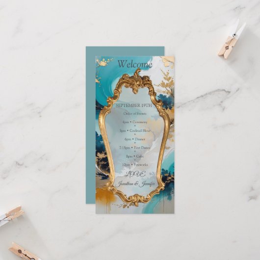 アジ芸術的アの東洋の波と風景 (正面/裏面インサイチュ)