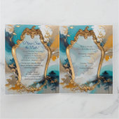 アジ芸術的アの東洋の波と風景 カード (内部)