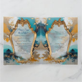 アジ芸術的アの東洋の波と風景 カード (内部)