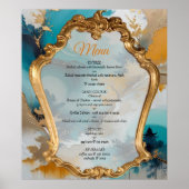 アジ芸術的アの東洋の波と風景 ポスター (正面)