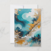 アジ芸術的アの東洋の波と風景 出欠カード (裏面)