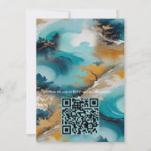 アジ芸術的アの東洋の波と風景 招待状 (裏面)