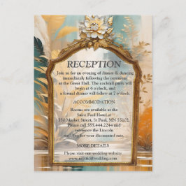 アジ芸術的アの東洋の波と風景 案内ポストカード