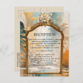 アジ芸術的アの東洋の波と風景 案内ポストカード (正面/裏面)