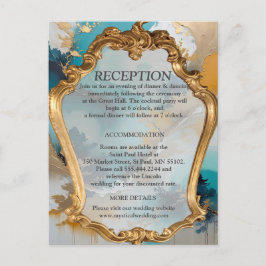 アジ芸術的アの東洋の波と風景 案内ポストカード