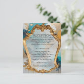 アジ芸術的アの東洋の波と風景 案内ポストカード (スタンド正面)