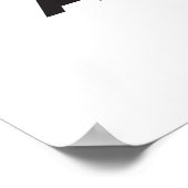 アジ誇りを持ったア人になる,白黒 ポスター (角)