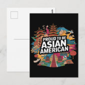 アジ誇りを持ったア系アメリカである ポストカード (正面/裏面)