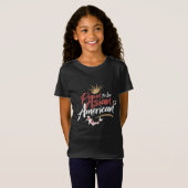 アジ誇りを持ったア系アメリカである Tシャツ (正面フル)
