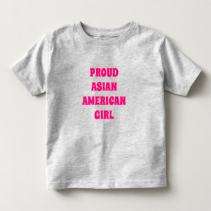 アジ誇りを持ったア・アメリカン・ガール、幼児Tシャツ トドラーTシャツ