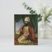 アスカール・カーン大使のポートレート ポストカード (スタンド正面)