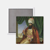 アスカール・カーン大使のポートレート マグネット (正面/裏面)