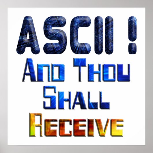 アスキーと汝が受け取る ポスター (正面)