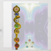 アスクレピウスのロッド7チャクラ,スピリチュアルエネルギー (正面/裏面)