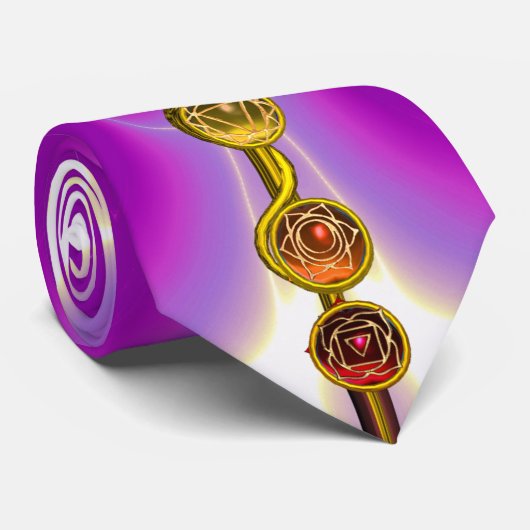 アスクレピウスのロッド7チャクラ,ヨガ,スピリチュアルエネルギー ネクタイ (ロール)