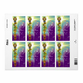 アスクレピウスのロッド7チャクラ，ヨガ，スピリチュアルエネルギー ラベル (フルシート)