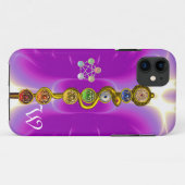 アスクレピウスのロッド7チャクラ，ヨガ，スピリチュアルエネルギー Case-Mate iPhoneケース (裏面(横))