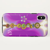 アスクレピウスのロッド7チャクラ，ヨガ，スピリチュアルエネルギー Case-Mate iPhoneケース (裏面(横))