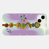 アスクレピウスのロッド7チャクラ，ヨガ，スピリチュアルエネルギー Case-Mate iPhoneケース (裏面 (横))