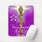 アスクレピウスのロッド，7チャクラ，ヨガ，スピリチュアルエネルギー マウスパッド (マウス)