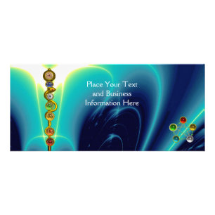 アスクレピウスのロッド，7チャクラ，ヨガ，スピリチュアルエネルギー ラックカード