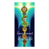 アスクレピウスのロッド,7チャクラ,ヨガ,スピリチュアルエネルギー ラックカード (裏面)