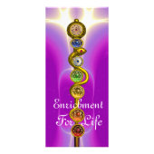 アスクレピウスのロッド，7チャクラ，ヨガ，スピリチュアルエネルギー ラックカード (裏面)