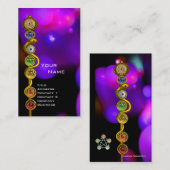 アスクレピウスのロッド，7チャクラ，ヨガ，スピリチュアルエネルギー 名刺 (正面/裏面)