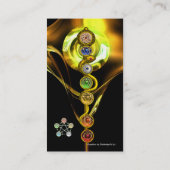 アスクレピウスのロッド，7チャクラ，ヨガ，スピリチュアルエネルギー 名刺 (裏面)