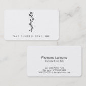 アスクレピウスの杖[医療記号] 名刺 (正面/裏面)