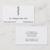 アスクレピウスの杖[医療記号] 名刺 (正面/裏面)