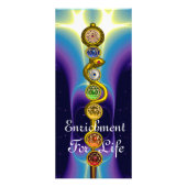 アスクレピウスの棒,7チャクラ,ヨガ,スピリチュアルエネルギー ラックカード (裏面)