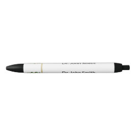 アスクレピウス医療のグリーンハーブ金ゴールドロッド 黒ボールペン