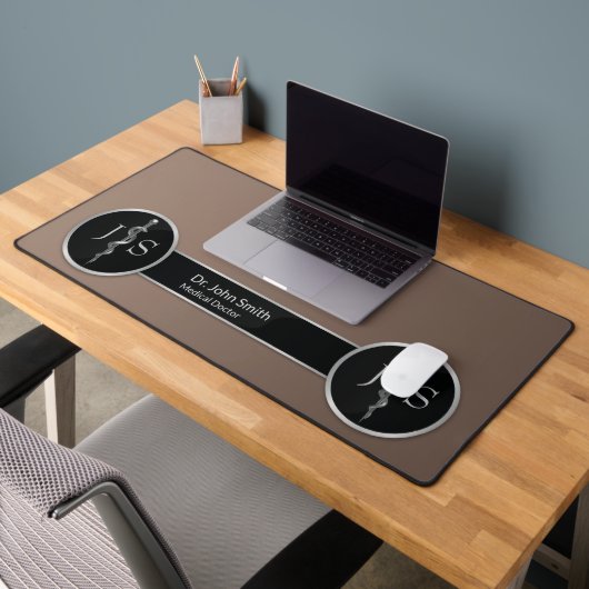 アスクレピウス医療の上品な高貴な銀棒 デスクマット (オフィス2)
