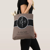 アスクレピウス医療の銀の上品な高貴なロッド トートバッグ (クローズアップ)