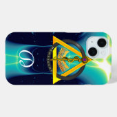 アスクレピウス歯科モノグラムの歯科棒 Case-Mate iPhoneケース (裏面 (横))