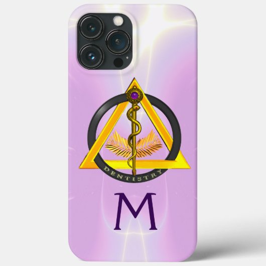 アスクレピウス歯科モノグラムの歯科棒 Case-Mate iPhoneケース (裏面)