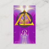 アスクレピウス歯科歯科モノグラムパールのロッド 名刺 (裏面)