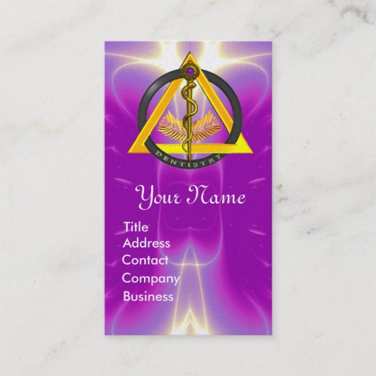 アスクレピウス歯科歯科モノグラムパールのロッド 名刺 (正面)