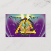 アスクレピウス歯科歯科真珠のロッド 名刺 (裏面)