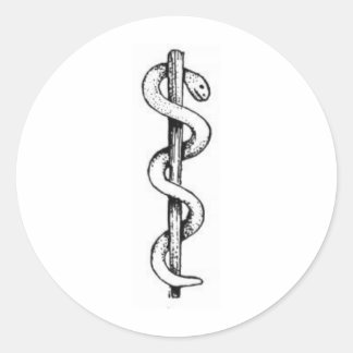 アスクレピオスの杖 ラウンドシール