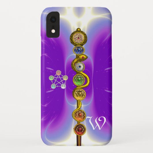 アスクレピオスの杖 7つのチャクラ,ヨガ,スピリチュアルエネルギー Case-Mate iPhoneケース (裏面)