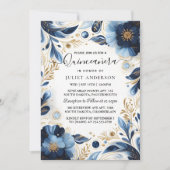 アスグラデーションアイボリーアイススカイ金ゴールドブ王室のルーキンセアニェラ 招待状 (正面)