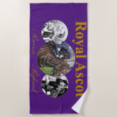 アスコット王室のレーシングリファイン ビーチタオル (正面)