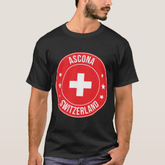 アスコナ スイス 街 Tシャツ