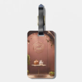 "アスタイリッシュクリル荷物タグ:エレガンス付き旅行 ラゲッジタグ (裏面縦)