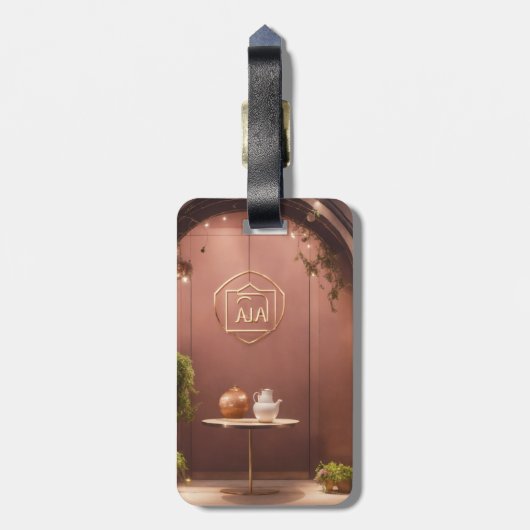 "アスタイリッシュクリル荷物タグ:エレガンス付き旅行 ラゲッジタグ (裏面縦)