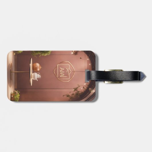 "アスタイリッシュクリル荷物タグ:エレガンス付き旅行 ラゲッジタグ (裏面横)